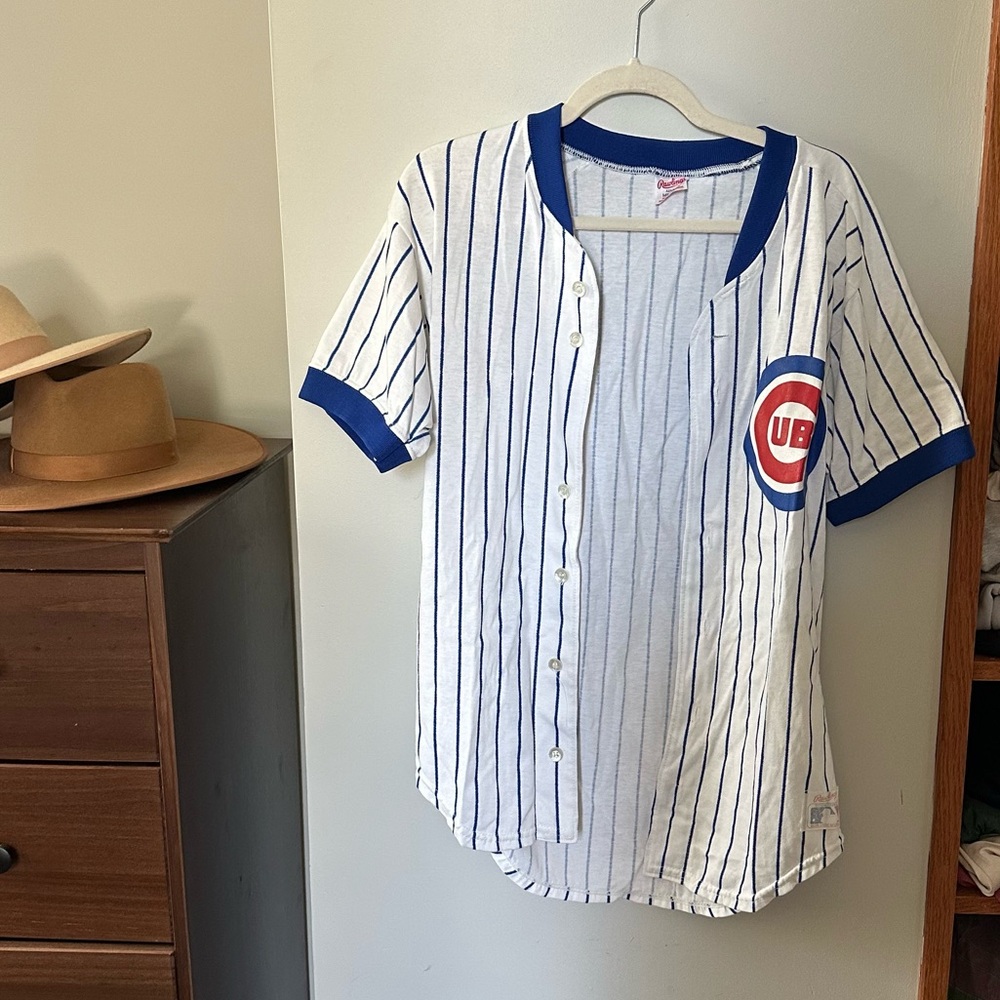 Rawlings Kids Blue and White Baseball Jersey
